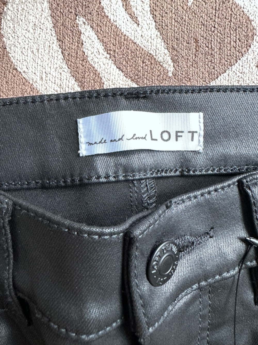 LOFT Black Skinny Jeans for Women 28/6 petite NWT - Picture 2 of 8